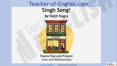 Singh Song! by Daljit Nagra Teaching Resources